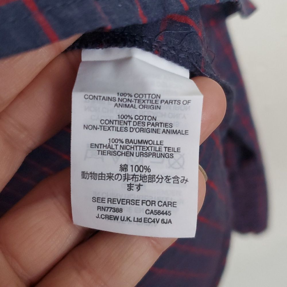 J. Crew Plaid Ruffle Detail Women's Top - Picture 5 of 9